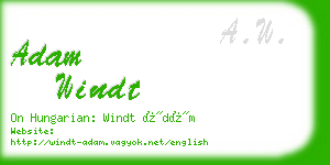 adam windt business card